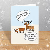 おもしろいクリスマストナディアベガス折り畳みホリデーカード シーズンカード