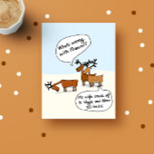 おもしろいクリスマストナディアベガス折り畳みホリデーカード シーズンカード