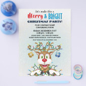 おもしろいクリスマストナディアホリデーパーティー チラシ (シングル)