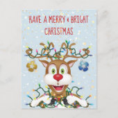 おもしろいクリスマストナディアホリデー応援 シーズンポストカード (正面)