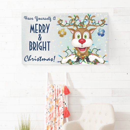 おもしろいクリスマストナディアホリデー応援 横断幕 (インサイチュ)