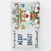 おもしろいクリスマストナディアホリデー応援 横断幕 (縦)