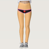 おもしろいクリスマストレーニングヨガエクササイズギフトアイディア レギンス (正面)