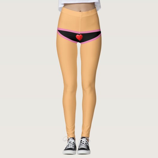 おもしろいクリスマストレーニングヨガエクササイズギフトアイディア レギンス (正面)