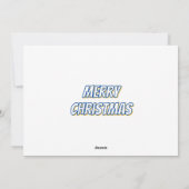 おもしろいクリスマスドッグアボカドサボテン シーズンカード (裏面)