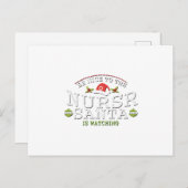 おもしろいクリスマスナース授与式 シーズンポストカード (正面/裏面)