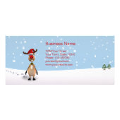 おもしろいクリスマスニューイヤーツリー2026トナカイ割引 ラックカード (裏面)