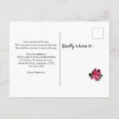 おもしろいクリスマスニューホームサンタホリデイムービング 案内ポストカード (裏面)