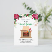 おもしろいクリスマスニューホームサンタホリデイムービング 案内ポストカード (スタンド正面)