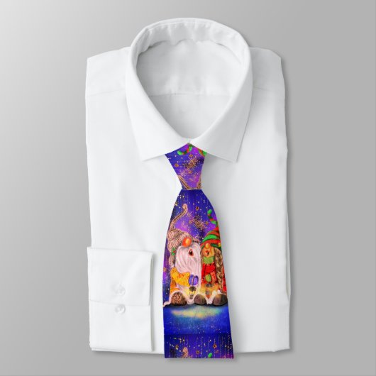 おもしろいクリスマスネックタイギフト歌うカップル格言 ネクタイ (タイ)