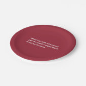 おもしろいクリスマスパイ詩バーミニマルガンディ ペーパープレート (アングル)