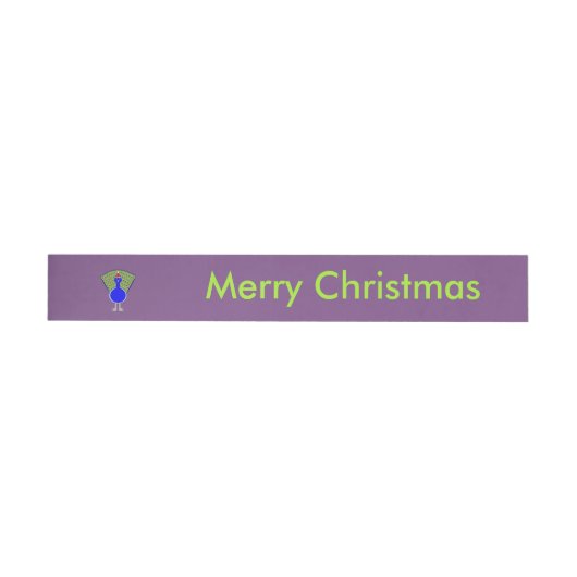 おもしろいクリスマスパーソナライズされた ラップアラウンド宛名ラベル (単一)