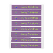 おもしろいクリスマスパーソナライズされた ラップアラウンド宛名ラベル (シート)