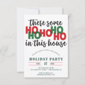 おもしろいクリスマスパーティの招待状ホズオープンハウス 招待状 (正面)