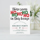 おもしろいクリスマスパーティの招待状ホズオープンハウス 招待状 (スタンド正面)