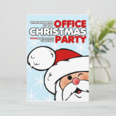 おもしろいクリスマスパーティの招待状 招待状 (スタンド正面)