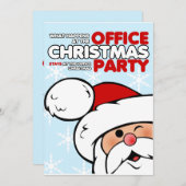 おもしろいクリスマスパーティの招待状 招待状 (正面/裏面)