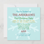 おもしろいクリスマスパーティーレトロラムアダルトホリデイ 招待状 (裏面)