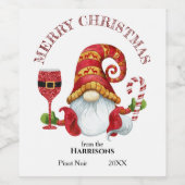 おもしろいクリスマスパーティー格言 ワインラベル (シングルラベル)