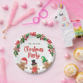 おもしろいクリスマスパーティー紙プレート ペーパープレート (パーティー)