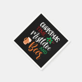 おもしろいクリスマスビール飲みパーティー スタンダードカクテルナプキン (角)