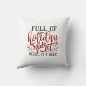 おもしろいクリスマスビール クッション (裏面)