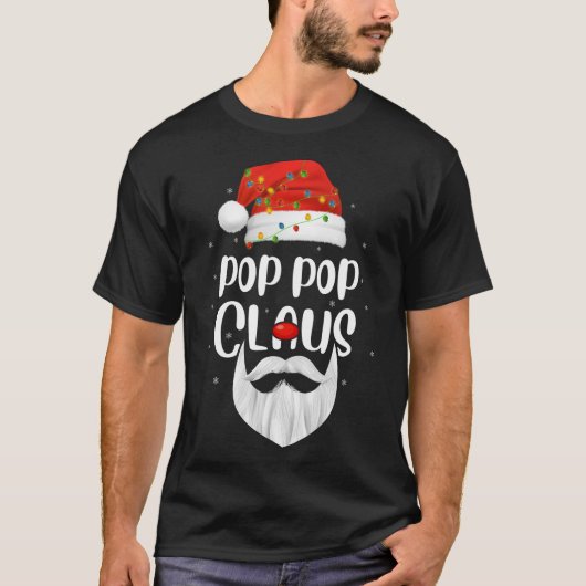 おもしろいクリスマスファミリーマッポップ・アートのチポップ・アートのクロースSanta Chr Tシャツ (正面)