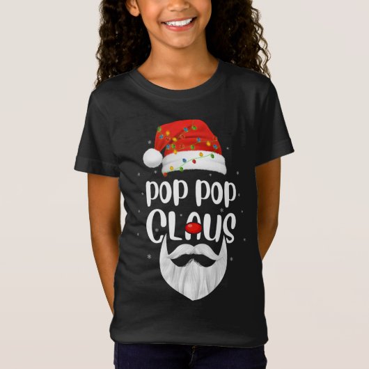 おもしろいクリスマスファミリーマッポップ・アートのチポップ・アートのクロースSanta Chr Tシャツ (正面)