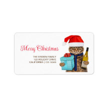 おもしろいクリスマスフォトモダンミニマル差出人住所