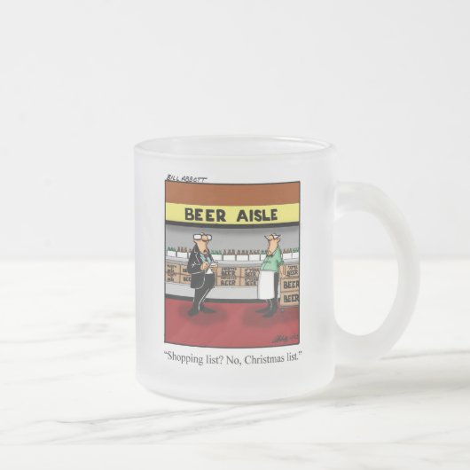 おもしろいクリスマスフロステッドビアマグ フロストグラスマグカップ (右)