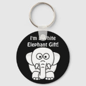 おもしろいクリスマスプレゼント実在：白象ギフト！ キーホルダー (正面)