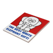 おもしろいクリスマスプレゼント実在:白象ギフト! タイル (側面)