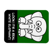 おもしろいクリスマスプレゼント実在：白象ギフト！ マグネット (横)