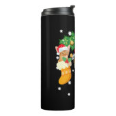 おもしろいクリスマスプレゼントTシャツ3アビシニアン猫 タンブラー (回転左)