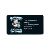 おもしろいクリスマスベビー妊娠の発表 ラベル (正面)