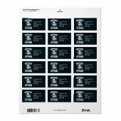 おもしろいクリスマスベビー妊娠の発表 ラベル (フルシート)