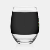 おもしろいクリスマスベルネーズマウンテンドッグタンクトップ ステムなしワイングラス (右)