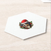 おもしろいクリスマスベルネーズマウンテンドッグ ペーパーコースター (アングル)