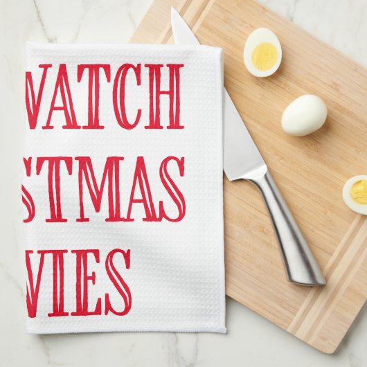 おもしろいクリスマスベーキングことわざ素朴スタイルレッド キッチンタオル (四つ折り)