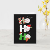 おもしろいクリスマスベースボールパジャマスプレイヤーマッチングティー カード (黄色い花)