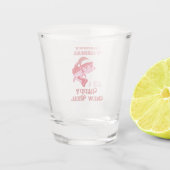 おもしろいクリスマスベース魚釣り ショットグラス (裏面)