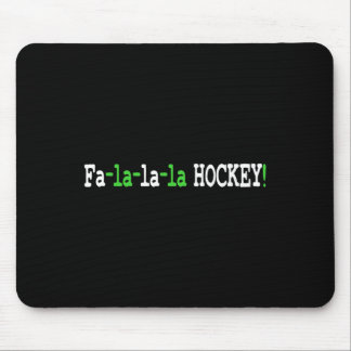 おもしろいクリスマスホッケー – Fa la la Hockey マウスパッド