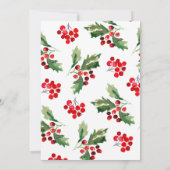 おもしろいクリスマスホリデーパーティー招待状 招待状 (裏面)