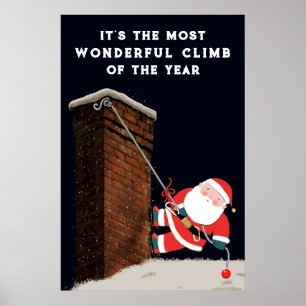 おもしろいクリスマスホリデーホームオブオフィスデコール ポスター