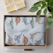 おもしろいクリスマスホリデー恐竜の水の色パターン 薄葉紙 (ギフト)