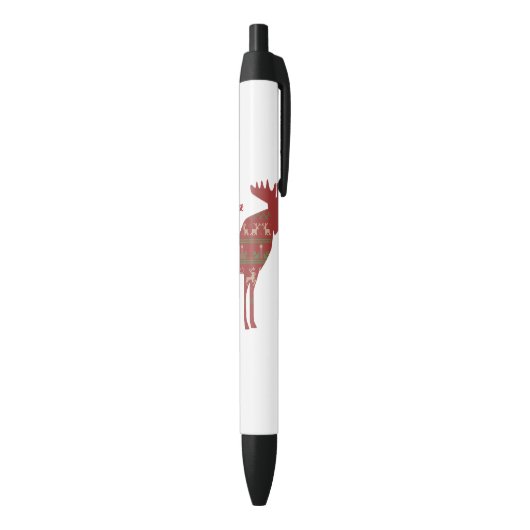 おもしろいクリスマスムースインセーターデザインクリスムースh 黒ボールペン (底(縦))