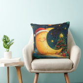 おもしろいクリスマスムーン銀河系お祝い クッション (椅子)