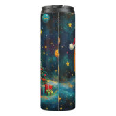 おもしろいクリスマスムーン銀河系お祝い タンブラー (裏面)