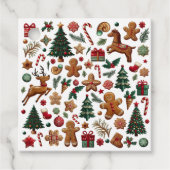 おもしろいクリスマスメッセージカード フェイバータグ (正面)