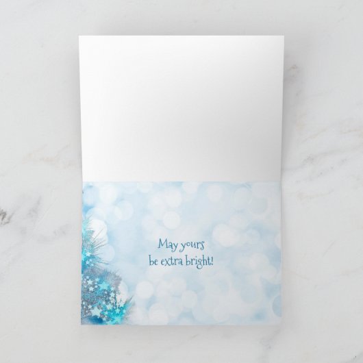 おもしろいクリスマスメリークリスマスの輝かしい季節 シーズンカード (内部)